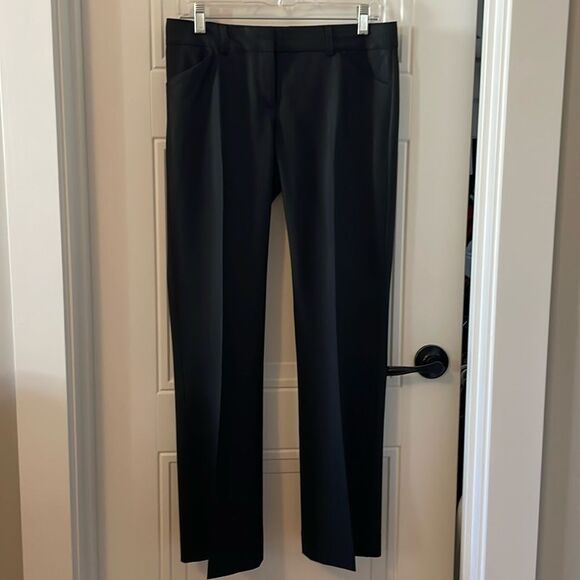 Theory Classic Black Straight Leg Pants - Picture 1 of 6